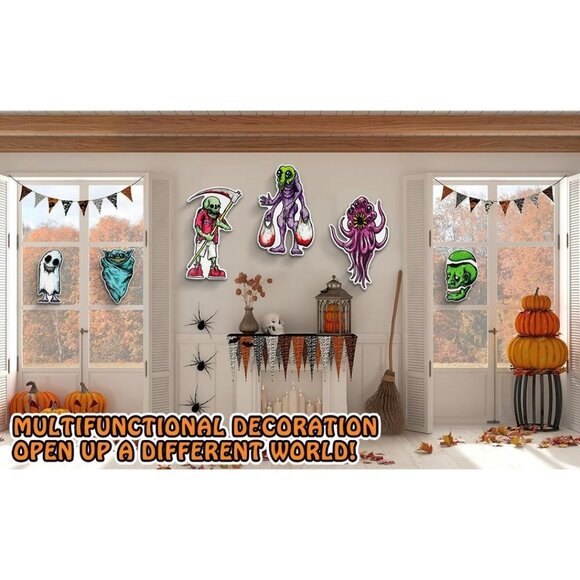 6 Pcs Decor Garden Lawn Yard Signs Stakes Halloween Decorations Outdoor - Picture 7 of 8